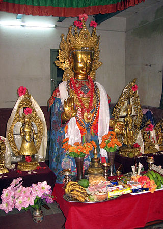 <span class="mw-page-title-main">Newar Buddhism</span> Form of Vajrayana Buddhism practiced by the Newar people of the Kathmandu Valley, Nepal