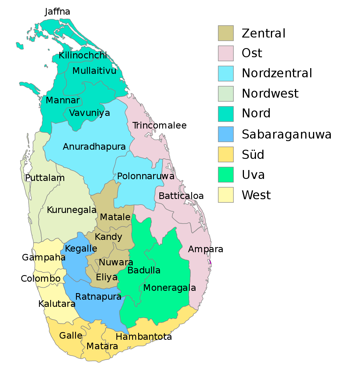 Округа Шри-Ланки. Провинция Шри-Ланки. Карта Шри Ланки. Шри Ланка районы.