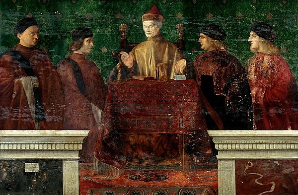 Doge Leonardo Loredan with Four Sons, by Giovanni Bellini, 1507, Gemäldegalerie, Berlin.