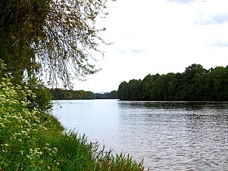 Drammenselva river in Norway