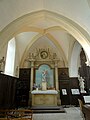 Chapelle de la Vierge, vue vers l'est.