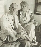 Edvard Beneš with his wife Hana, seen here in 1934.