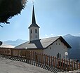 L'église Saint-Barthélémy de Granier, en Savoie. Ce village se situe au-dessus de la ville d'Aime, sur le versant de l'adret.