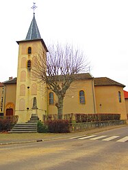De kerk in Cuvry