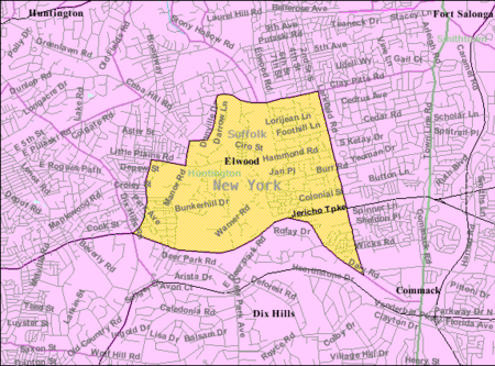 Elwood ny map