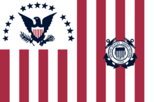 Former Coast Guard ensign, used from 1915 to 1953 Ensign of the United States Coast Guard (1915-1953).png