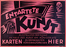 Entartete Kunst poster, Berlin, 1938 Entartete Kunst poster, Berlin, 1938.jpg