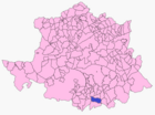 Расположение муниципалитета Эскурьяль на карте провинции