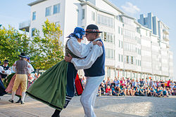 Folkdance at Henry Dunkers Plats in Helsingborg 2015. Europeade 2015 dans 03.jpg