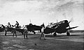 VBF-74 F4U-4s launching from USS Midway in 1945