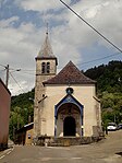 Façade de Notre-Dame-de-Lorette à Conliège.