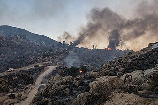 <span class="mw-page-title-main">Fairview Fire</span> 2022 wildfire burning near Hemet, CA