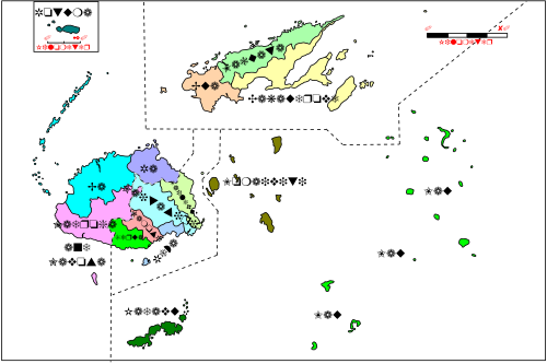 Map of the provinces of Fiji Fiji Province.svg