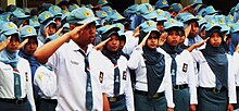 Flag ceremony at a Majene senior high school Flag Ceremony at SMA 1 Majene.jpg