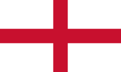 Croix de saint Georges, drapeau de l'Angleterre.