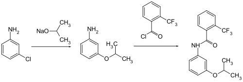 Flutolanil synthesis.svg