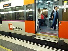 Folding train step and destination roll sign (18098862293).jpg