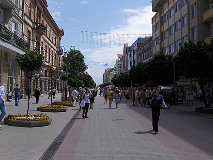 A part of Independence Street called stometrivka