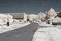 Français : Rue Masson, Franxault (Côte d'Or, Bourgogne, France) photographié avec un filtre infrarouge 720 nm. Català: Carrer Masson, Franxault (Costa d'Or, Borgonya, França) fotografiat amb un filtre infraroig 720 nm. Español: Calle Masson, Franxault (Côte d'Or, Borgoña, Francia) fotografiado con un filtro infrarrojo 720 nm.