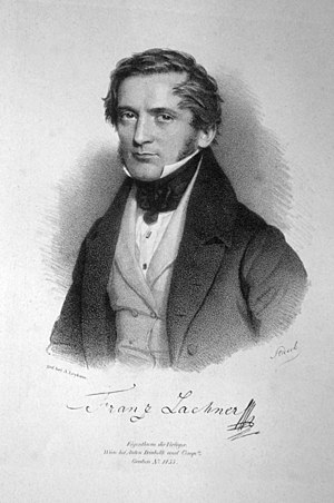 Deutsch: Franz Lachner, Lithographie von Andre...