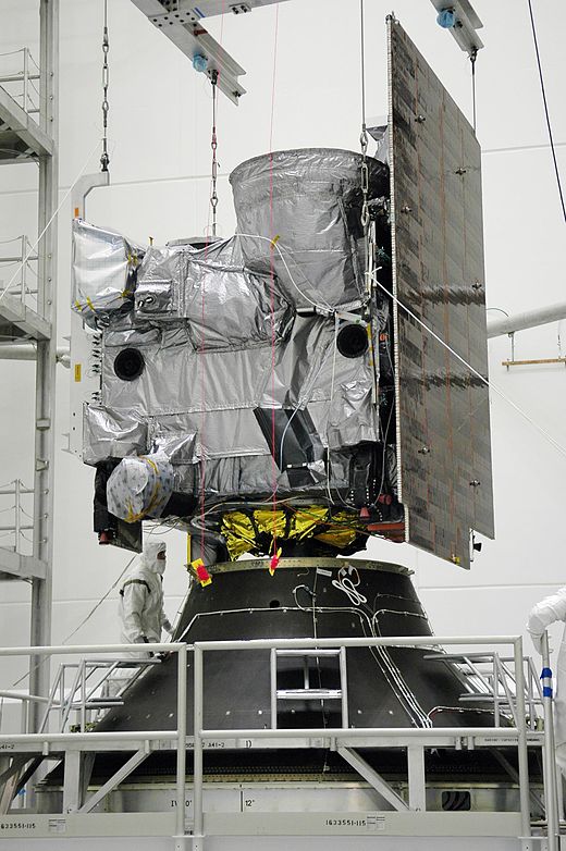 GOES-N spacecraft is lowered onto the payload adapter.jpg