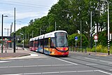 GVB 3063 in uitvoering 'Uithoornlijn' bij Busstation Uithoorn; 20 juni 2024.