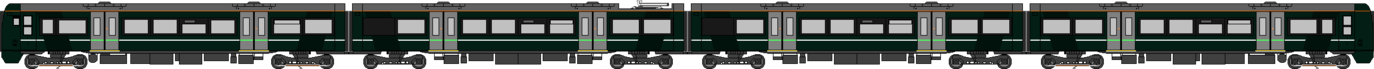 drawing of a Class 387 in GWR livery