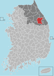 Jeongseon County County in Gwandong, South Korea