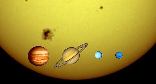 Gegant Gasós: Estructura comuna, Júpiter i Saturn, Urà i Neptú