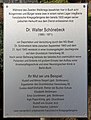 Gedenktafel für Dr. Walter Schönebeck an der Schlosskirche Buch