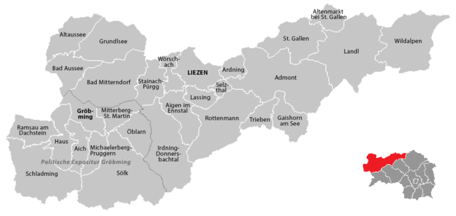 Kommuner i Liezen-distriktet