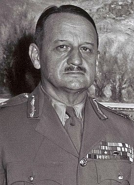 Major-général Burns, 1954