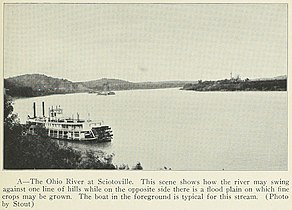 The Ohio River seen at Sciotoville, from the "Geography of Ohio," 1923