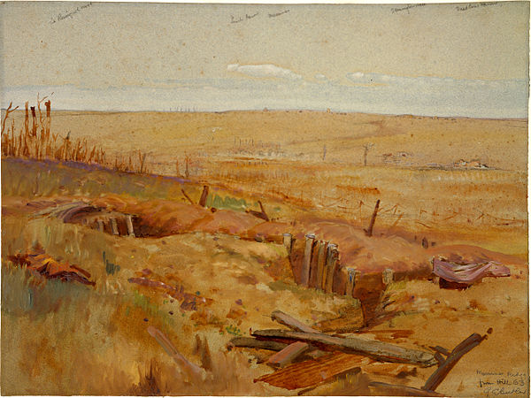 Messines Ridge from Hill 63, George Edmund Butler