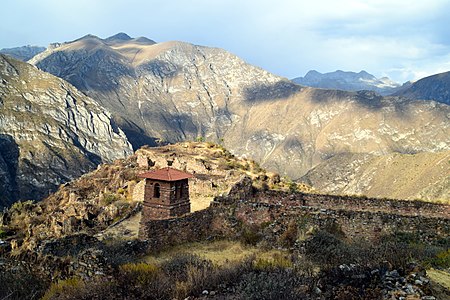 Ghost village of Huaquis in Lima