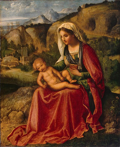 File:Giorgione, Virgin and Child in a Landscape.jpg