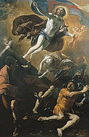 Giovanni Lanfranco: Zmrtvýchvstání Krista, 1622