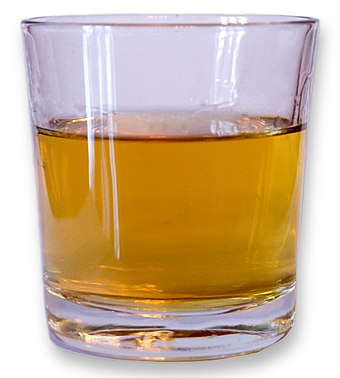 A "standard drink" of hard liquor does not necessarily reflect a typical serving size, such as seen here