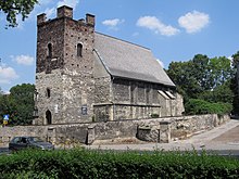 Medieval fortified Old Saint Bartholomew church, one of the oldest structures of Gliwice