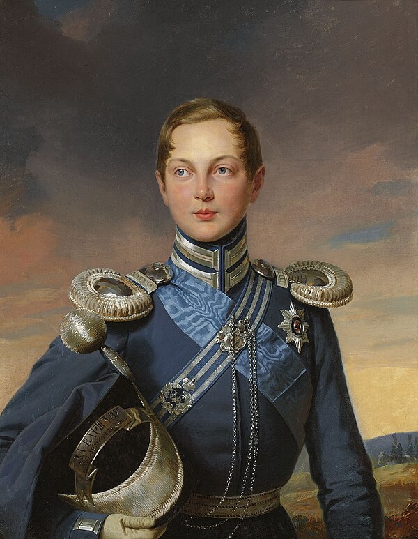 Grand prince Alexander Nikolaevich, 1830