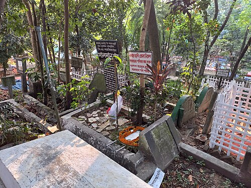 Grave of bangladeshi film actor Salman Shah