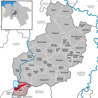 Hüde Place in Lower Saxony, Germany