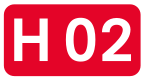 Autobahn H02 Schild}}