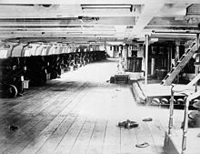 Gun deck on HMS Sutlej, circa. 1865-1868 HMS Sutlej gun deck LAC 3399340.jpg