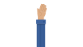 Hand Gesture - Open Palm Vector Mid Complexion.svg