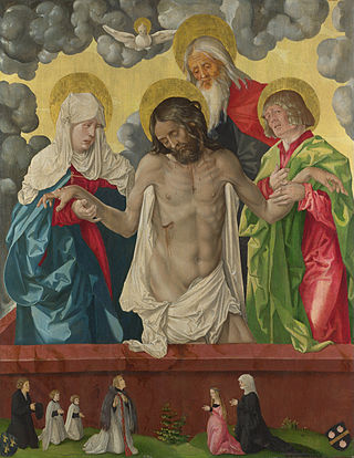 <i>The Trinity and Mystic Pietà</i> Painting by Hans Baldung