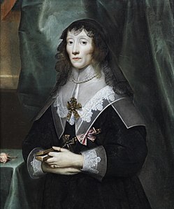 Henrietta Maria (mourning), 1650s