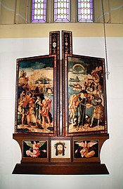 El llamado "retablo" o "altar Herrenberger",​ de Jerg Ratgeb (1518-1521).