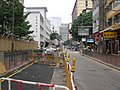 2008年9月的海坝街，当时正在进行修路工程