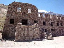 The abandoned summer resort Hotel Termas was, unknown to the survivors, about 21 km (13 mi) east of their crash location.